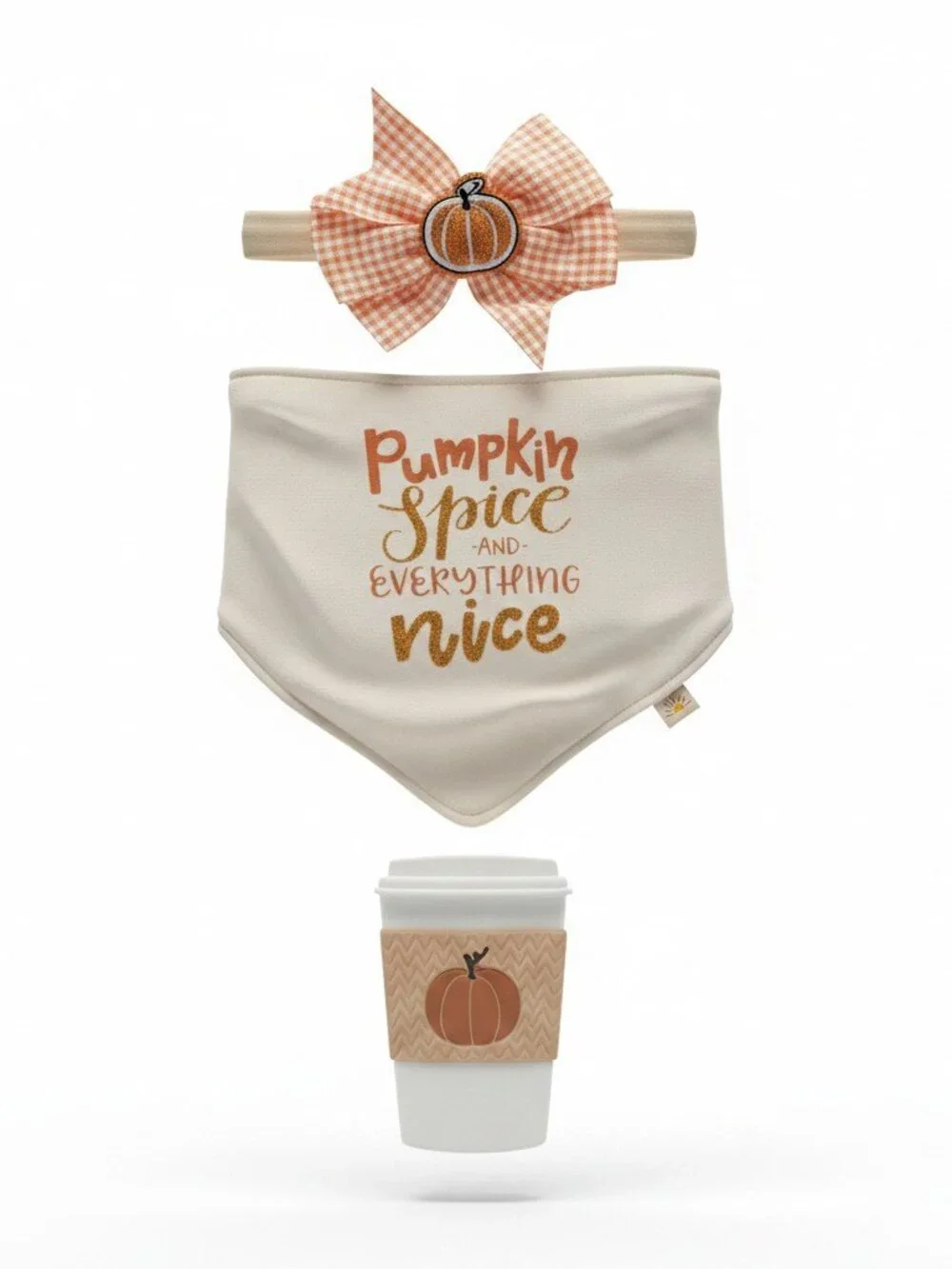 NWT Zoey & Miles 3PC Baby Gift Set Bib Headband Teether